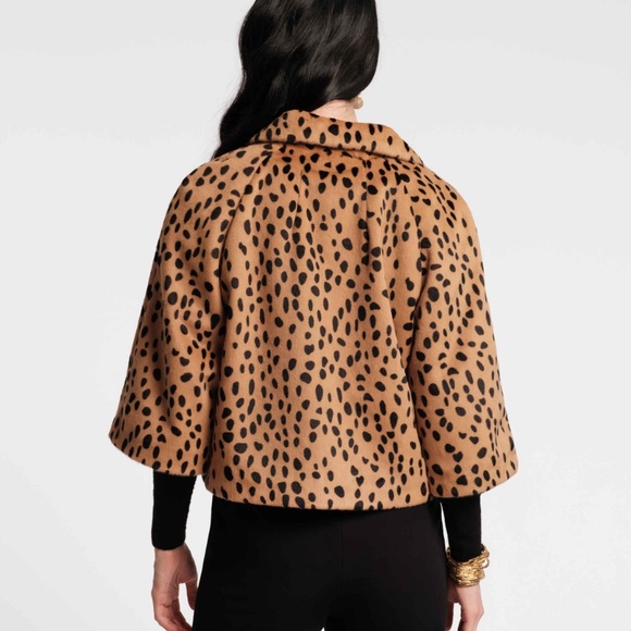 Blaine Jacket - Cheetah Faux Fur Brown - Picture 6 of 7